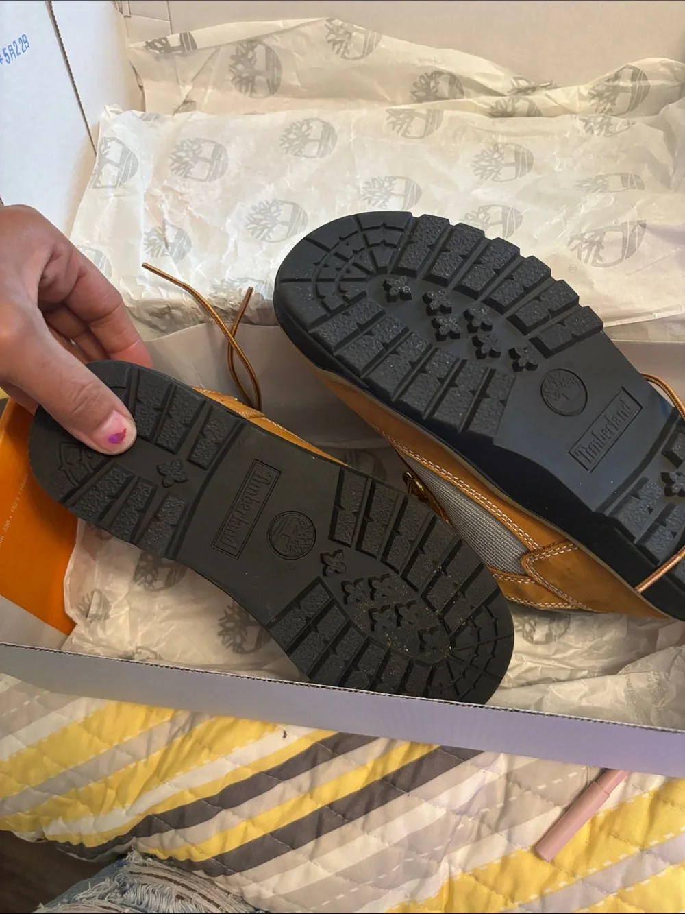 Timberland Kids Wheat and Beige Hiking Boots